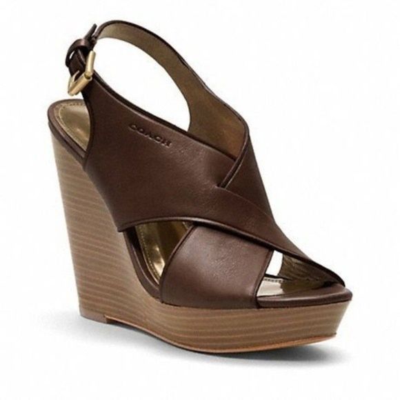 Coach Jamila Crisscross classy wedge sandal - Picture 1 of 15